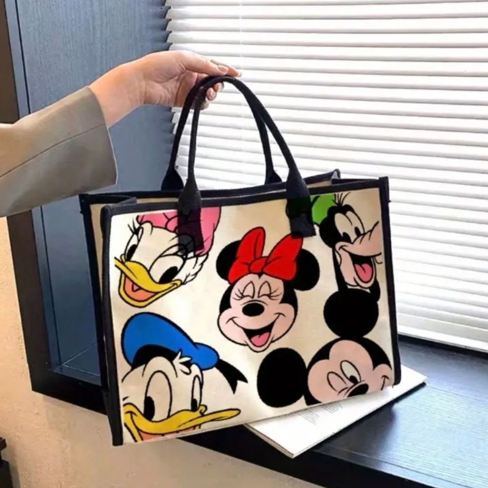 Disney Mickey Mouse & Friends Canvas Tote Bag